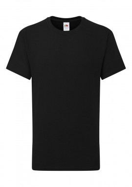 Παιδικό T-Shirt 0613630 Fruit of the Loom Iconic 195 Ringspun Premium Black
