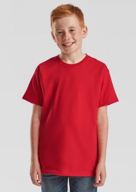 Παιδικό T-Shirt 0613630 Fruit of the Loom Iconic 195 Ringspun Premium Red