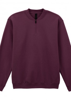 Gildan - Φούτερ με Φερμουάρ 1/4 SF008 Gildan Softstyle Midweight Fleece Maroon