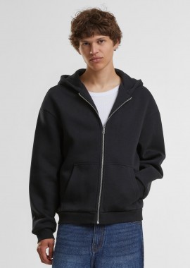 BYB - Ζακέτα Φούτερ με Κουκούλα BY285 Build Your Brand Fluffy Zip Hoody Black
