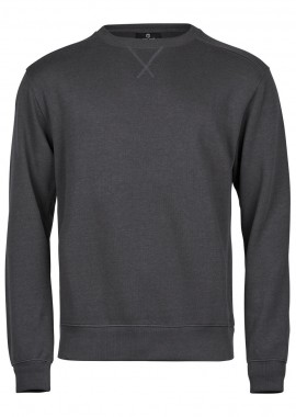 Ανδρικό T-Shirt Ribbed Interlock 5504 Tee Jays Dark Grey