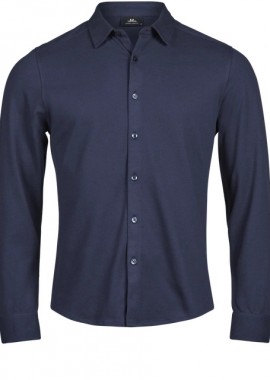 Πουκάμισο Luxury Stretch 1416 Tee Jays Tailored Fit Navy