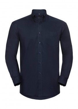 Russell - Ανδρικό Πουκάμισο Oxford Μακρυμάνικο 0R932M0 Russell Collection Bright Navy
