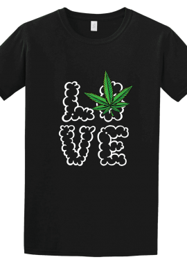 GILDAN - Κοντομάνικο Love Cannabis