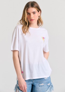 FUNKY BUDDHA - Loose fit t-shirt με text artwork τύπωμα στην πλάτη