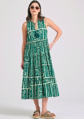 FUNKY BUDDHA - Εμπριμέ μάξι φόρεμα σε ethnic look