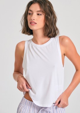 FUNKY BUDDHA - Γυναικείο μονόχρωμο tank top με μοντάλ