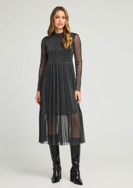 FUNKY BUDDHA - Sheer midi φόρεμα
