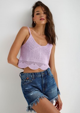 FUNKY BUDDHA - Crochet crop top