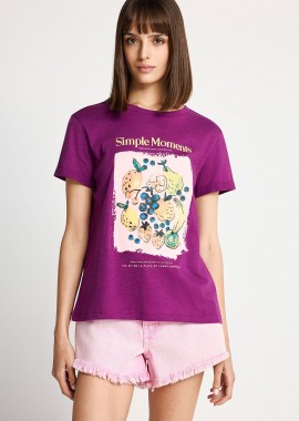FUNKY BUDDHA - Γυναικείο βαμβακερό t-shirt με τύπωμα