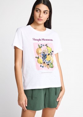 FUNKY BUDDHA - Γυναικείο βαμβακερό t-shirt με τύπωμα