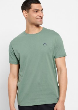 FUNKY BUDDHA - Loose fit t-shirt με τύπωμα στο στήθος