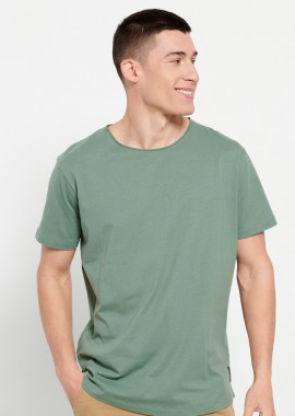 FUNKY BUDDHA - Loose fit t-shirt με raw cut λαιμόκοψη