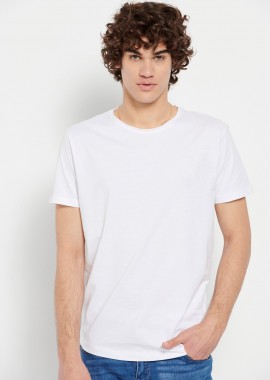 FUNKY BUDDHA - Loose fit t-shirt με raw cut λαιμόκοψη