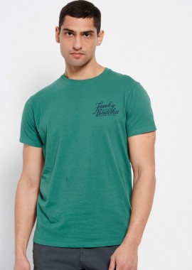 FUNKY BUDDHA - T-shirt από οργανικό βαμβάκι με τύπωμα