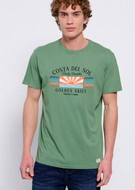 FUNKY BUDDHA - T-shirt από οργανικό βαμβάκι με τύπωμα