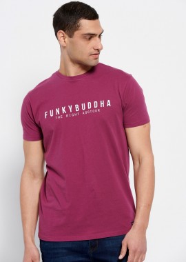 FUNKY BUDDHA - Essential t-shirt με branded τύπωμα