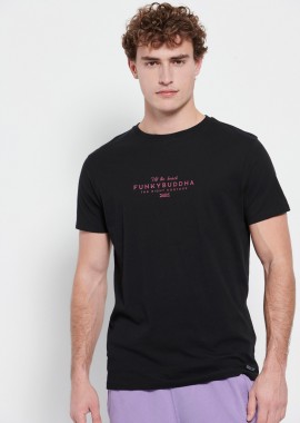 FUNKY BUDDHA - T-shirt με Funky Buddha τύπωμα στο στήθος
