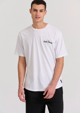 FUNKY BUDDHA - Relaxed fit με tropical print στην πλάτη