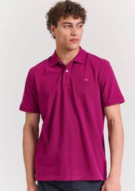 FUNKY BUDDHA - Polo μπλούζα με κεντημένο logo - The essentials