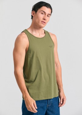 FUNKY BUDDHA - Ανδρικό tank top με logo στο στήθος