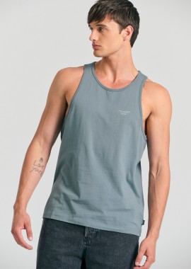 FUNKY BUDDHA - Ανδρικό tank top με logo στο στήθος