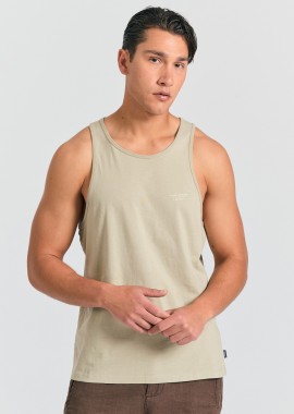 FUNKY BUDDHA - Ανδρικό tank top με logo στο στήθος
