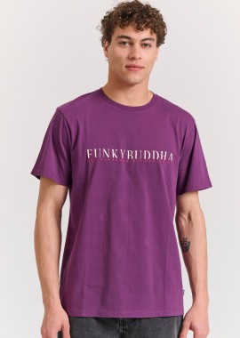 FUNKY BUDDHA - T-shirt με branded τύπωμα στο στήθος