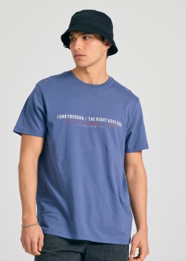 FUNKY BUDDHA - Ανδρικό t-shirt με Funky Buddha τύπωμα στο στήθος