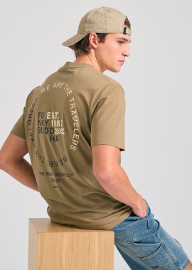 FUNKY BUDDHA - Relaxed fit t-shirt με text artwork τύπωμα στην πλάτη