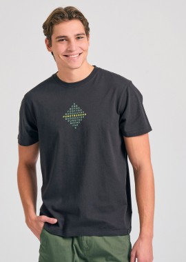 FUNKY BUDDHA - T-shirt με τύπωμα στο στήθος