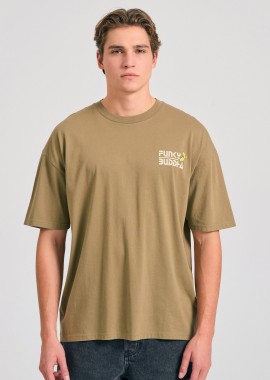 FUNKY BUDDHA - Oversized t-shirt με graphic τύπωμα στην πλάτη
