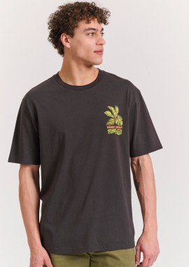 FUNKY BUDDHA - Relaxed fit t-shirt με summer vibe τύπωμα