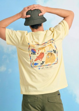 FUNKY BUDDHA - Relaxed fit t-shirt με graphic τύπωμα