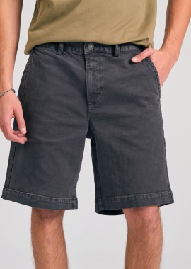 FUNKY BUDDHA - Ανδρική comfort fit garment dyed τζιν βερμούδα