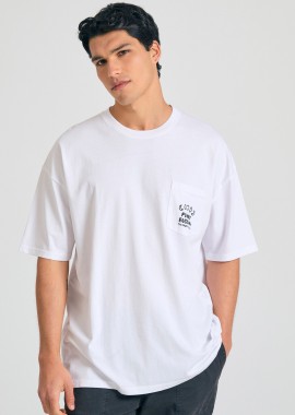 FUNKY BUDDHA - Oversized t-shirt με γραφικό τύπωμα στην πλάτη