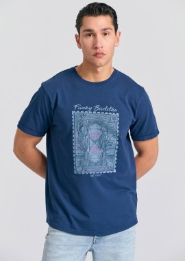 FUNKY BUDDHA - T-shirt με photographic τύπωμα