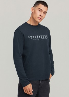 FUNKY BUDDHA - T-shirt με Funky Buddha τύπωμα στο στήθος