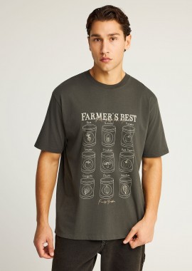 FUNKY BUDDHA - T-shirt με τύπωμα στη μπροστινή πλευρά