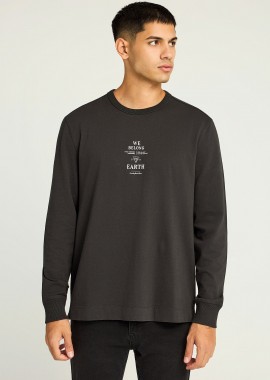 FUNKY BUDDHA - Μακρυμάνικο T-shirt με τύπωμα στο στήθος