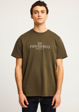 FUNKY BUDDHA - T-shirt με text logo τύπωμα στο στήθος