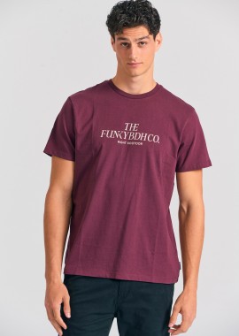 FUNKY BUDDHA - T-shirt με text logo τύπωμα στο στήθος