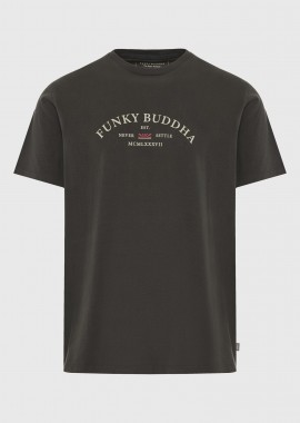 FUNKY BUDDHA - T-shirt με text logo τύπωμα στο στήθος