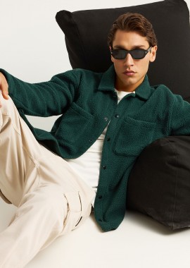 FUNKY BUDDHA - Ανδρικό fleece overshirt