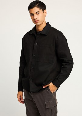 FUNKY BUDDHA - Overshirt casual ανδρικό πουκάμισο με τσέπες στο στήθος