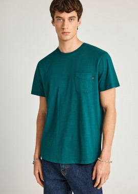 FUNKY BUDDHA - T-shirt με τσέπη στο στήθος