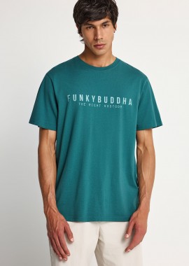 FUNKY BUDDHA - Ανδρικό βαμβακερό t-shirt με τύπωμα