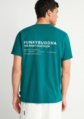FUNKY BUDDHA - Ανδρικό βαμβακερό t-shirt με τύπωμα