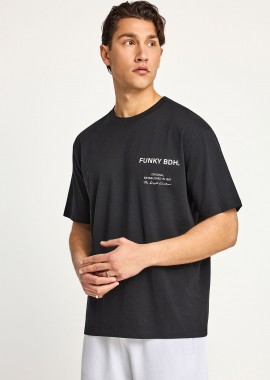 FUNKY BUDDHA - Ανδρικό βαμβακερό t-shirt με τύπωμα