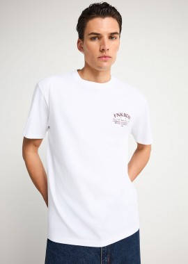 FUNKY BUDDHA - Ανδρικό relaxed t-shirt με τύπωμα στην πλάτη
